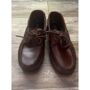 Sperry Top-Sider Mako Boat Shoes Sneakers Mens Size 8 Brown Leather Lace Up